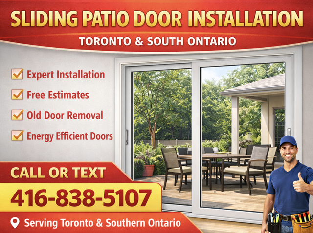 Sliding Patio Doors with Installation