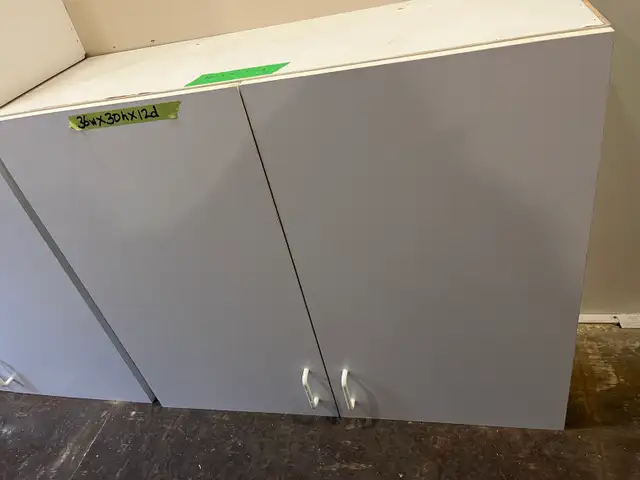 free 3 upper solid & 1 glass cabinets