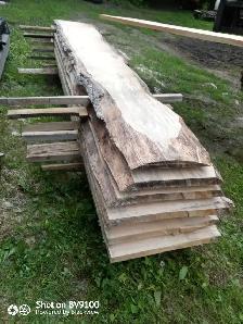 Live edge white pine