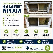 Basement windows with installation