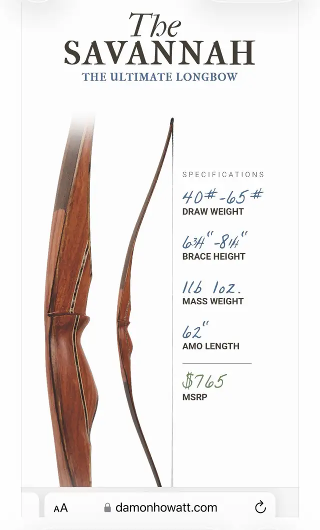 Like New - Martin Savannah Long Bow Complete