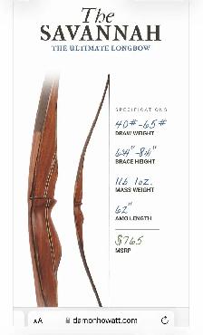 Like New - Martin Savannah Long Bow Complete