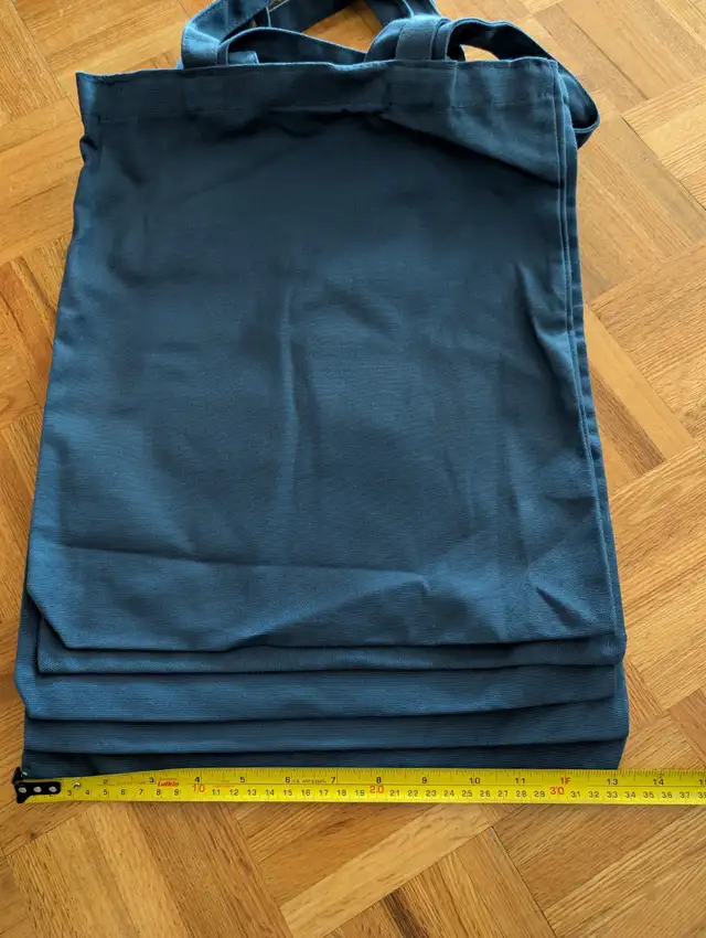 Small Tote bags (5) in navy blue 13.5'x15'