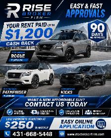 SUV SPECIALS AVAILABLE NOW AT RISE BROKER FIRM