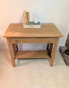 Solid Oak Mission Table – refinished in a Warm Honey - Photo 8