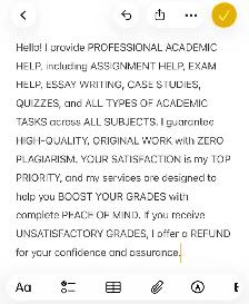 Expert Course Help, Assignment Help, Essay Writing & Exam Help