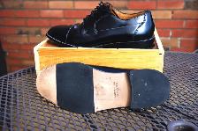 BLACK BOSTONIAN DRESS SHOES SIZE 13w