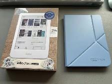 Kobo Clara Colour 16GB White   Rakuten Sleepcover Case (Blue) - Photo 2