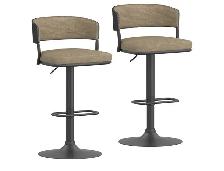 DIFFERENT COLORS AND DESIGNS OF ADJUSTABLE HEIGHT STOOLS