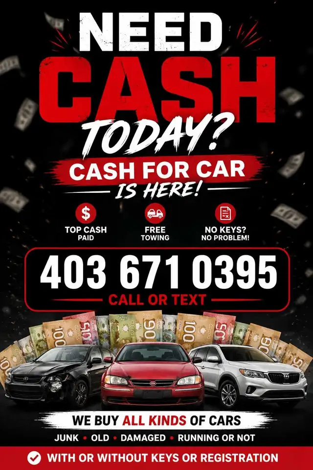 Calgary's #1 Cash for Cars – Top Dollar Paid!