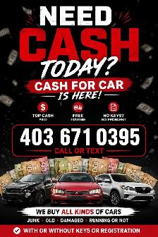 Calgary's #1 Cash for Cars – Top Dollar Paid!