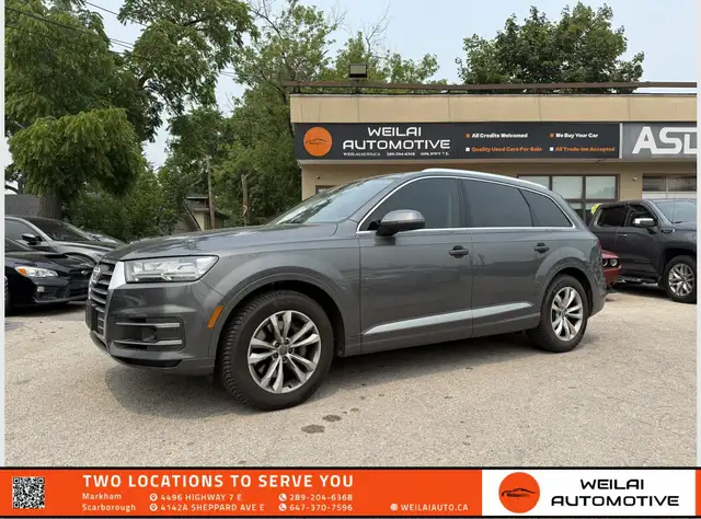 2018 Audi Q7 Progressiv/No Accident/HUD/7 Seats!
