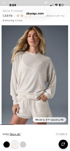 AUTHENTIC "ALO" SOHO PULLOVER