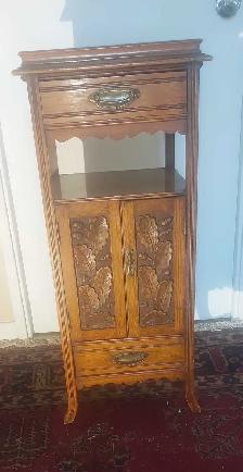 Antique rare OAK Smokers cabinet