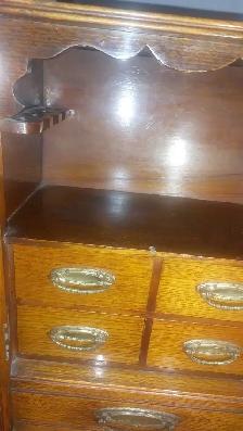 Antique rare OAK Smokers cabinet - Photo 7
