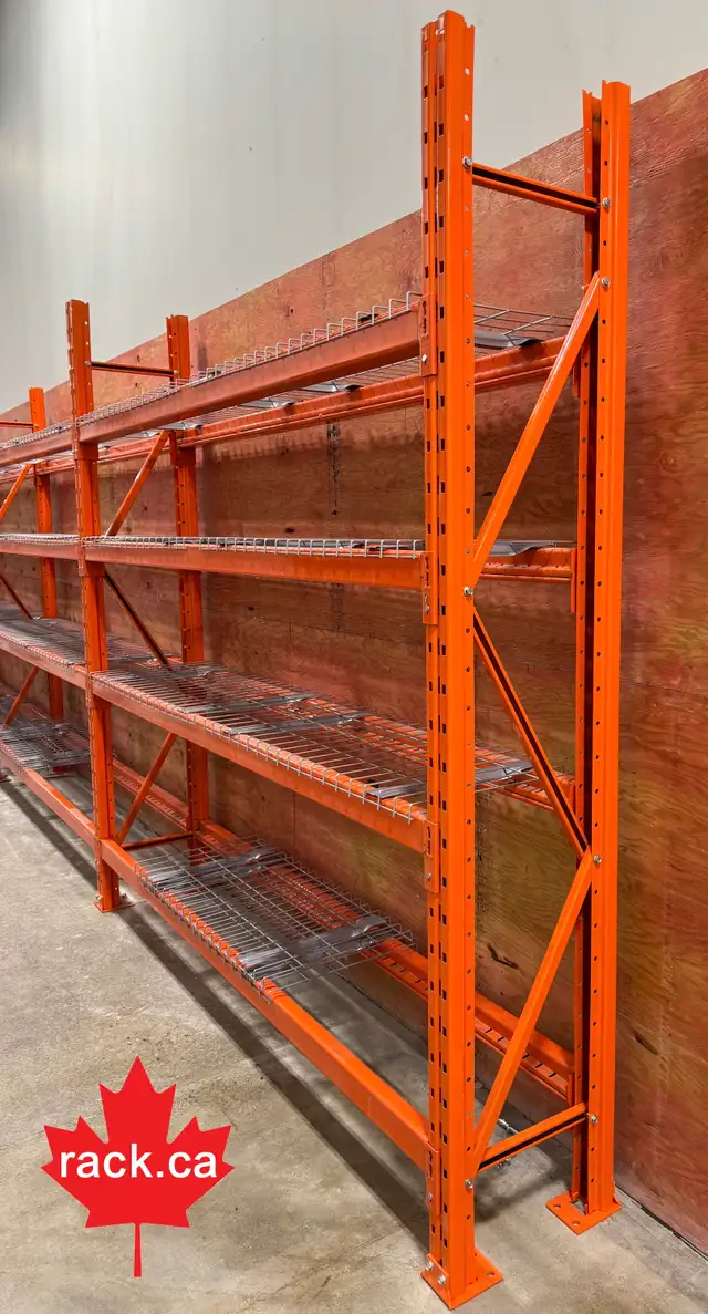 8’ tall x 18" deep storage rack - baby pallet racking