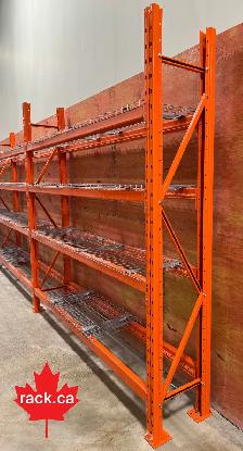 8’ tall x 18" deep storage rack - baby pallet racking