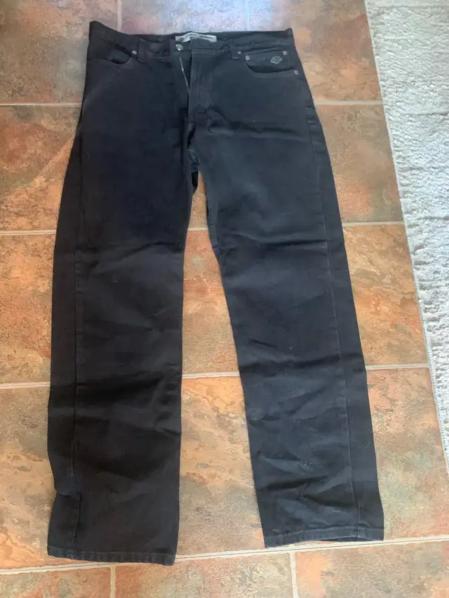 two pairs Harley Davidson black jeans/75.00 each
