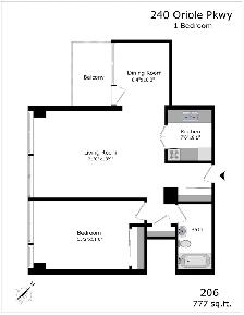 renovated one bedroom, Oriole and Oxton - ID 481 - Photo 10