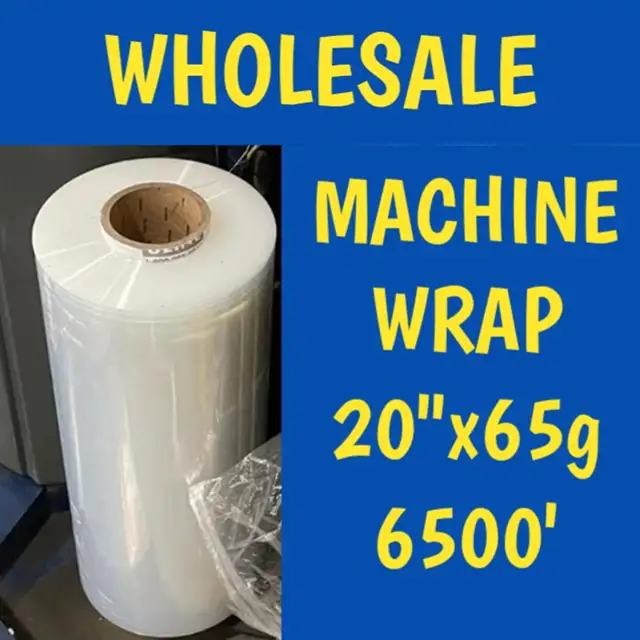 Wholesale Machine Stretch Wrap Pallet Wrap 20' x 6500' , 65 GA