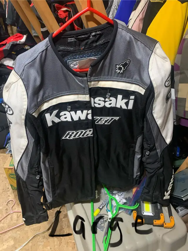 Kawasaki motorcycle jacket/size Large
