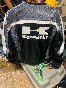 Kawasaki motorcycle jacket/size Large - Photo 2
