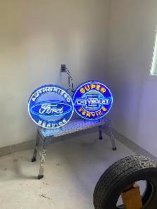 Neon garage signs
