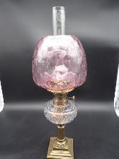Victorian Cranberry on Brass