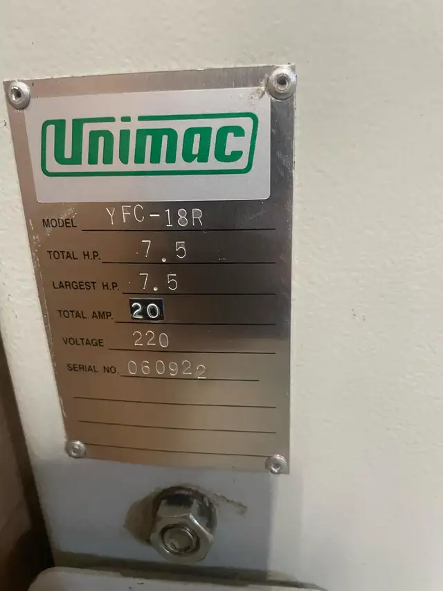 Unimac YFC-18R Industrial Chop Saw – New & Unused