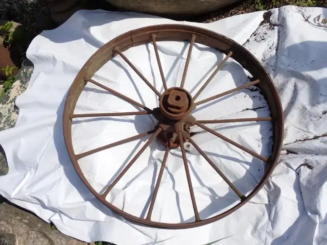 metal wheel for the yard