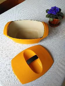 Cocotte Le CREUSET ( rare ) ' COQUELLE ' fonte émaillé, France - Photo 4