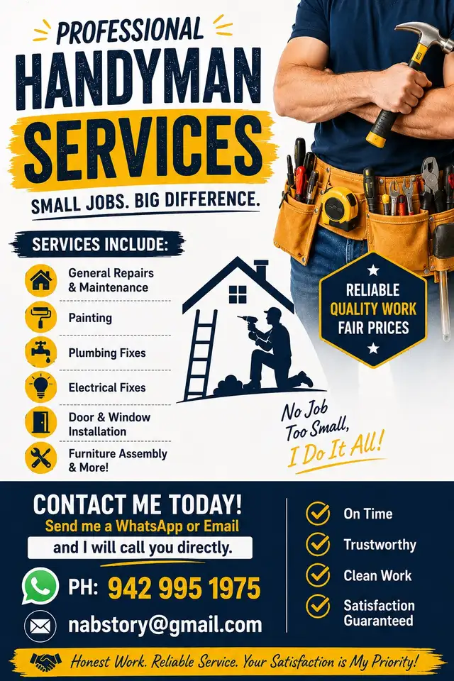 Handyman available