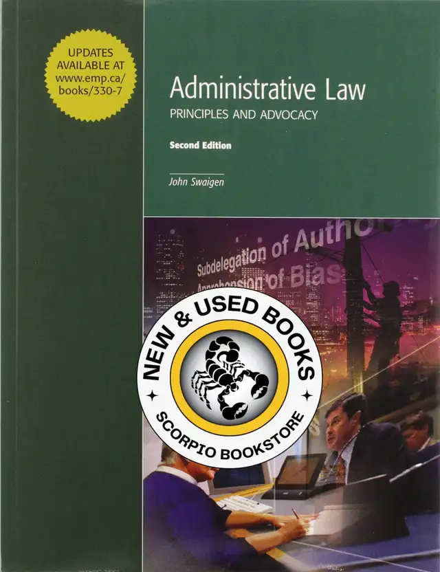 Administrative Law 2nd Edition John Swaigen 9781552393307