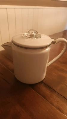 VINTAGE COWBOY COFFE POT ENAMEL