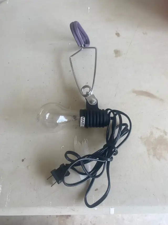 Work light clamp on