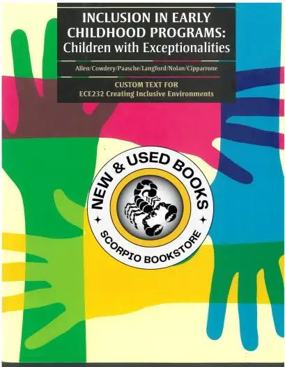 Inclusion in Early Childhood Programs Custom 9780176750879