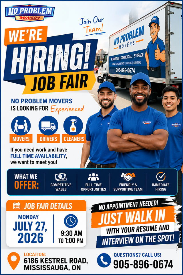 HIRING - NO PROBLEM MOVERS