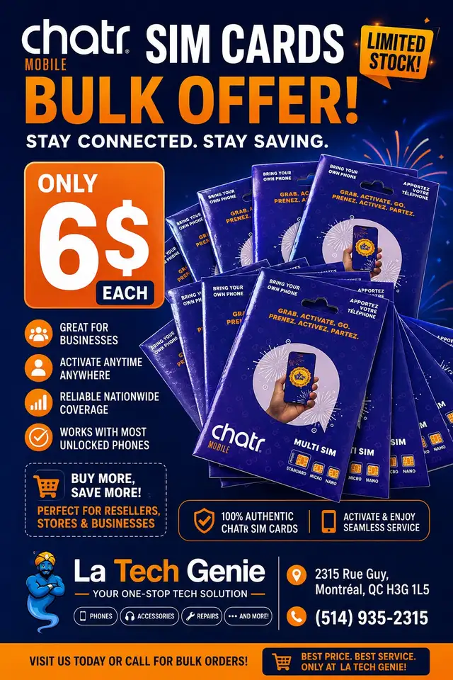 Chatr SIM Cards – Bulk Deal!