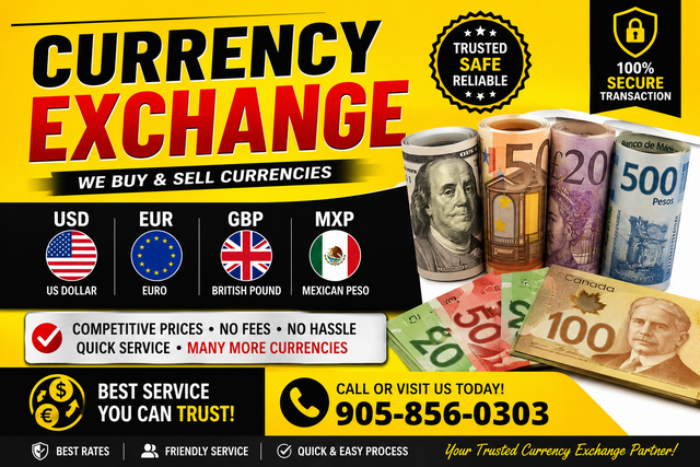 Currency Exchange – Best Rates in Town!