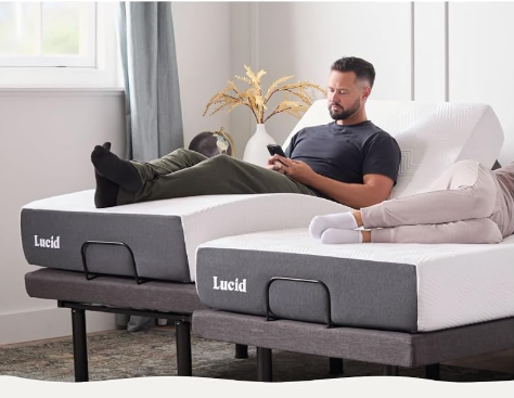 LIT ELECTRIQUE & MATELAS - ELECTRIC BED BASE & MATTRESS  TWIN XL