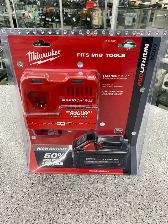 Milwaukee M18 XC8.0 Battery with Charger