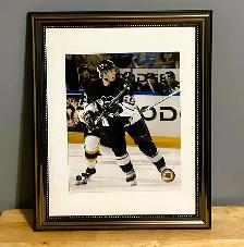 Sidney Crosby #87 Penguins In Action Photo Glass Framed