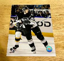 Sidney Crosby #87 Penguins In Action Photo Glass Framed - Photo 2