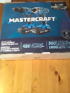 New MasterCraft cordless drill   impact driver PWR POD - Photo 2