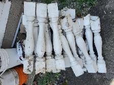 VINTAGE (135 YEARS OLD) WOOD SPINDLES