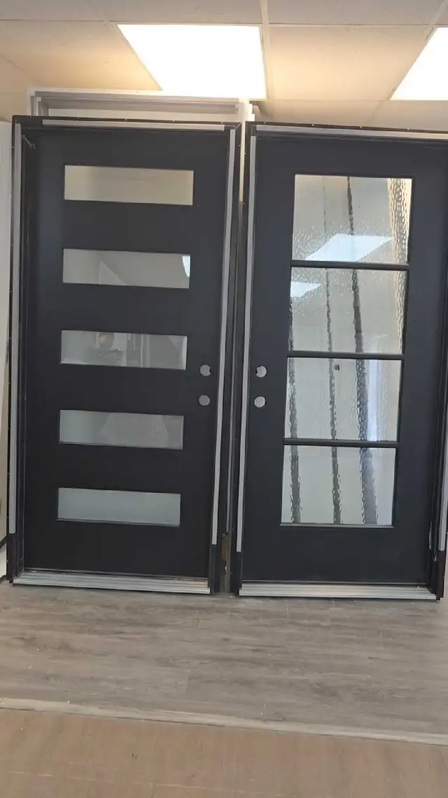entry door and interior door