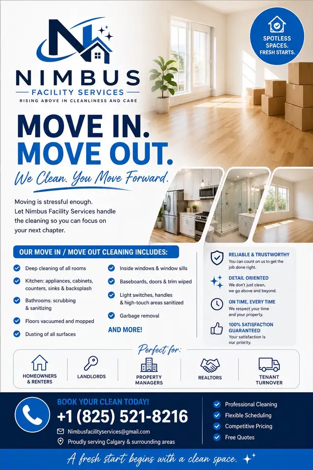 Move in and Move out  AirBNB Cleaning