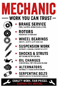 Mobile mechanic services