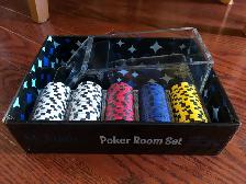 Poker Set with chips and dealing shoe