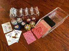 Poker Set with chips and dealing shoe - Photo 4